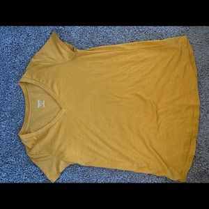 Mossimo t shirt, bright mustard color